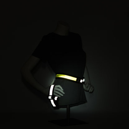 Liio Standard Green: LED USB rechargeable illuminating reflective modular strap/band system - Image 4