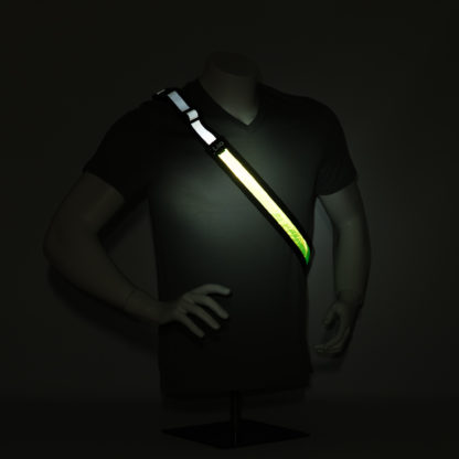 Liio Standard Green: LED USB rechargeable illuminating reflective modular strap/band system - Image 7